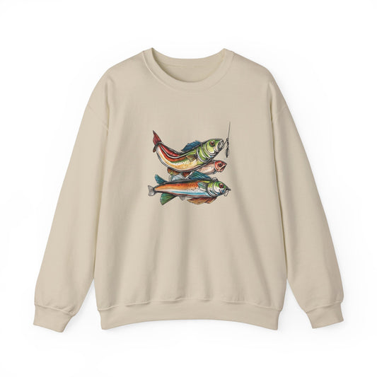 Lure - Three Fish - Crewneck Sweatshirt